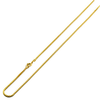 Veneziakette aus 750 Gelbgold, nachhaltiger second hand Schmuck perfekt aufgearbeitet