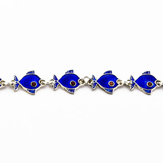 Volmer Bahner Armband Fische aus 925 Silber, nachhaltiger second hand Schmuck perfekt aufgearbeitet
