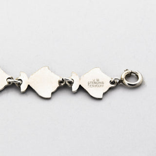 Volmer Bahner Armband Fische aus 925 Silber, nachhaltiger second hand Schmuck perfekt aufgearbeitet