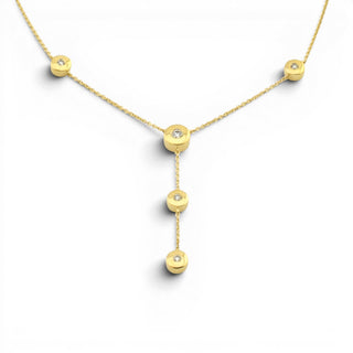 Brillantkette aus 585 Gelbgold, nachhaltiger second-hand Schmuck perfekt aufgearbeitet