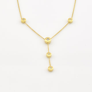 Brillantkette aus 585 Gelbgold, nachhaltiger second-hand Schmuck perfekt aufgearbeitet