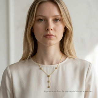 Brillantkette aus 585 Gelbgold, nachhaltiger second-hand Schmuck perfekt aufgearbeitet