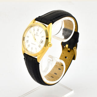 Zenith Armbanduhr Captain Quarzwerk mit Datumsanzeige und Zentralsekunde, Leuchtzeiger und Leuchtindizes, gebrauchte Luxusuhr im Top-Zustand