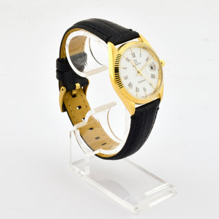 Zenith Armbanduhr Captain Quarzwerk mit Datumsanzeige und Zentralsekunde, Leuchtzeiger und Leuchtindizes, gebrauchte Luxusuhr im Top-Zustand