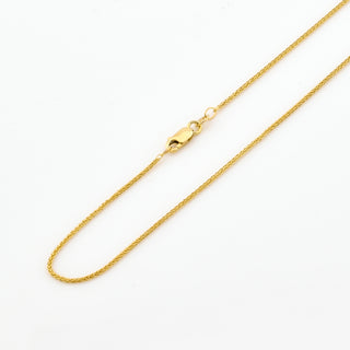 Zopfkette aus 585 Gelbgold, nachhaltiger second hand Schmuck perfekt aufgearbeitet