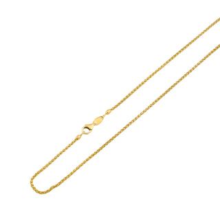 Zopfkette aus 585 Gelbgold, nachhaltiger second hand Schmuck perfekt aufgearbeitet