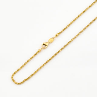 Zopfkette aus 585 Gelbgold, nachhaltiger second hand Schmuck perfekt aufgearbeitet