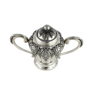 Zuckerdose Deluxe aus 800 Silber, nachhaltiger second hand Schmuck perfekt aufgearbeitet