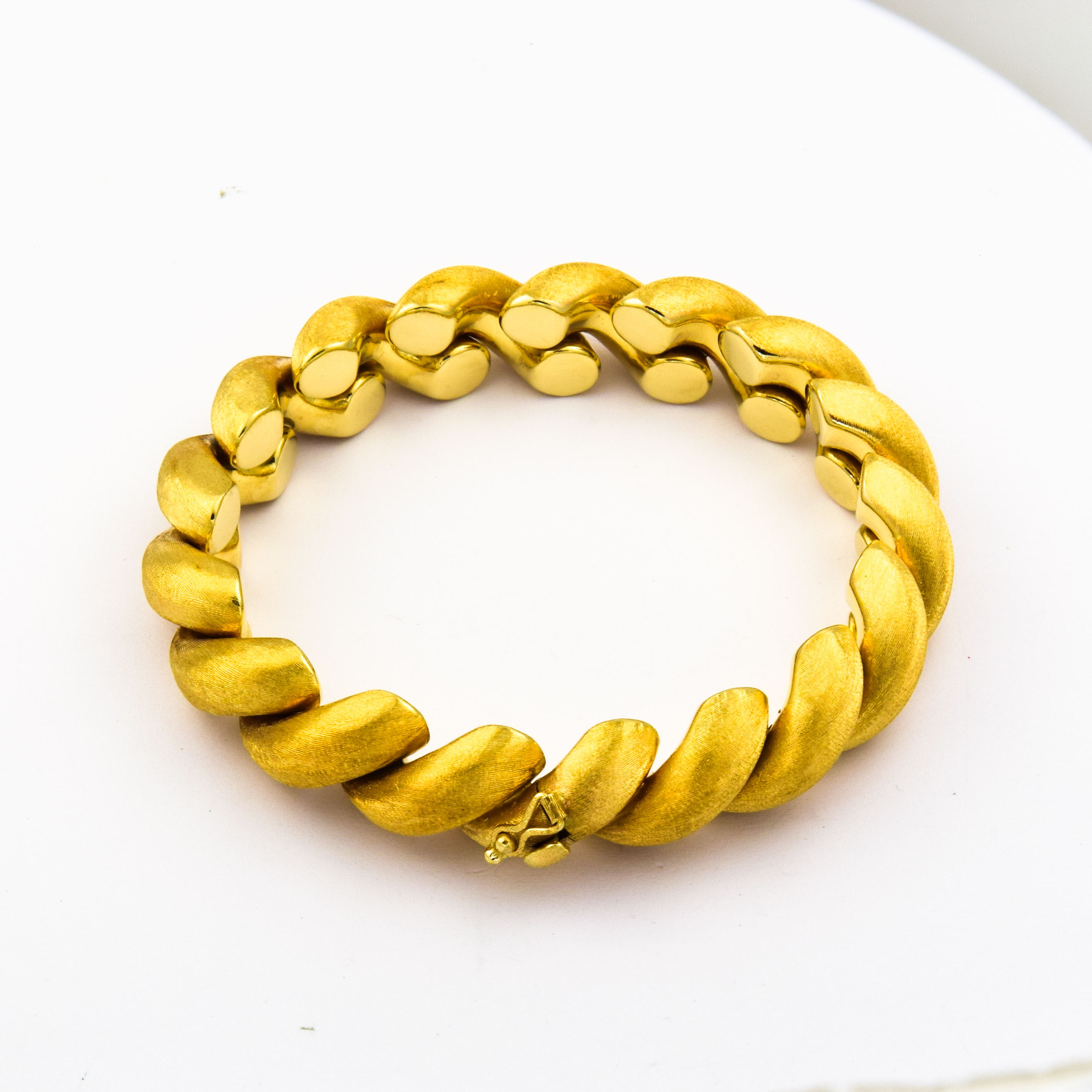 Armband aus 585 Gelbgold, 19cm, nachhaltiger second hand Schmuck perfekt aufgearbeitet