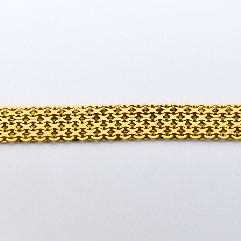 Armband aus 750 Gelbgold, nachhaltiger second hand Schmuck perfekt aufgearbeitet