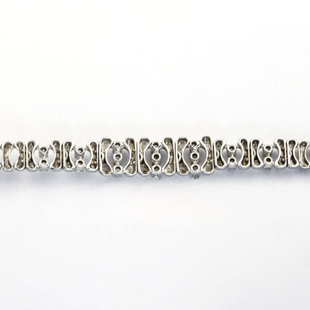 Brillantarmband aus 585 Weißgold, nachhaltiger second hand Schmuck perfekt aufgearbeitet