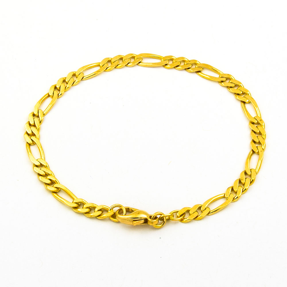 F. Binder Figaroarmband aus 585 Gelbgold, nachhaltiger second hand Schmuck perfekt aufgearbeitet