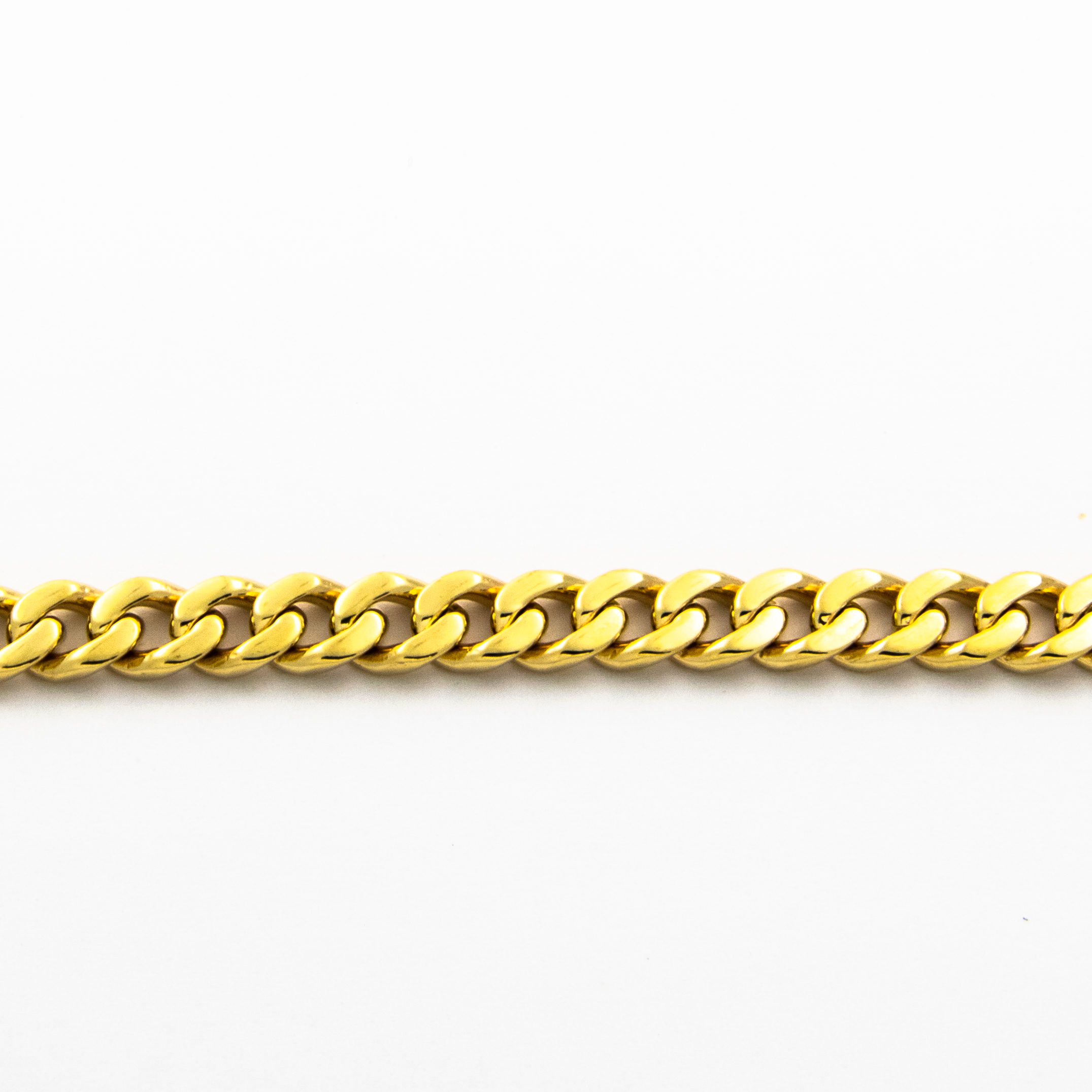 Panzerarmband aus 585 Gelbgold, 20cm, nachhaltiger second hand Schmuck perfekt aufgearbeitet