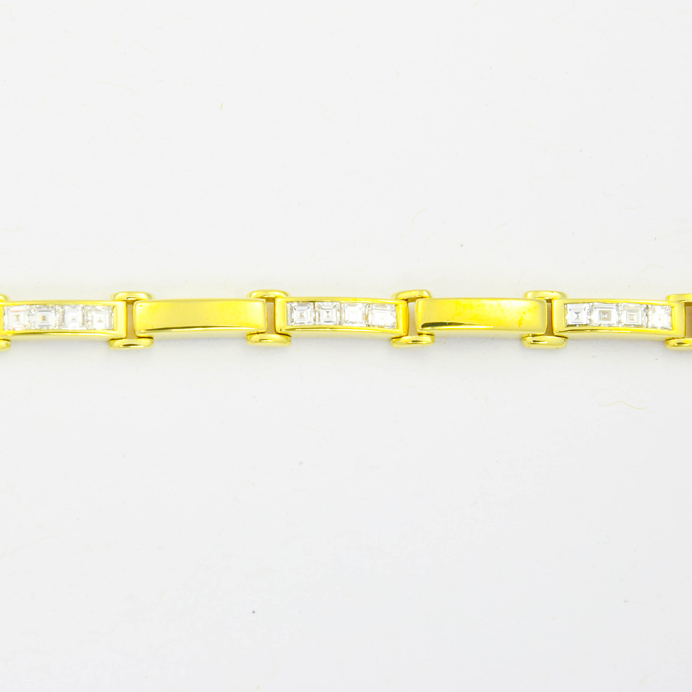 Schmitt Diamantarmband aus 750 Gelbgold, nachhaltiger second hand Schmuck perfekt aufgearbeitet