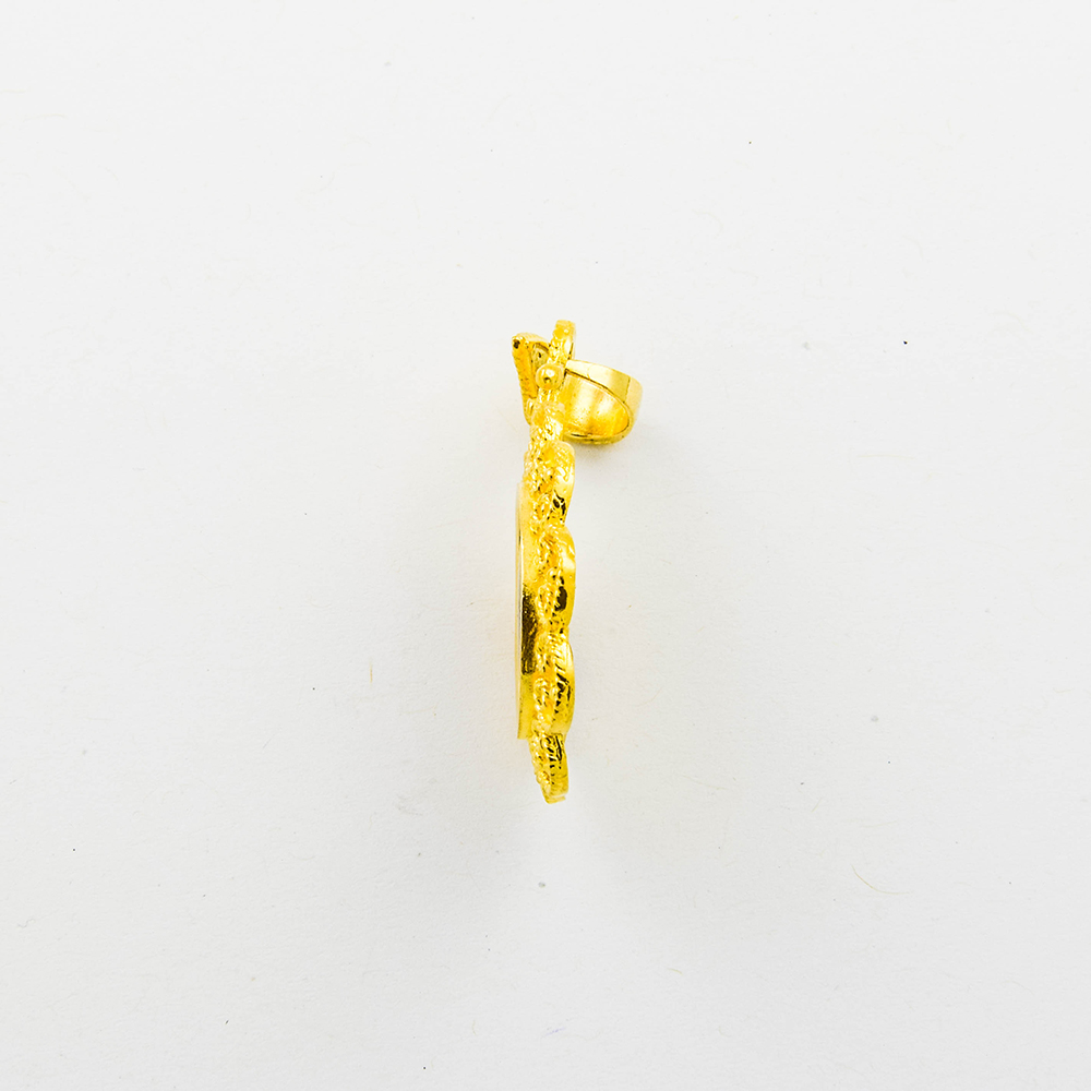Anhänger aus 750 Gelbgold mit Lapislazuli, nachhaltiger second hand Schmuck perfekt aufgearbeitet