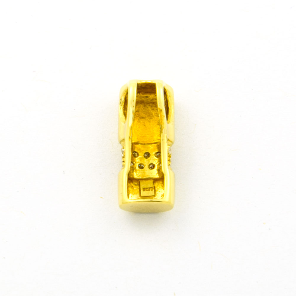 Diamantanhänger aus 585 Gelbgold, nachhaltiger second hand Schmuck perfekt aufgearbeitet