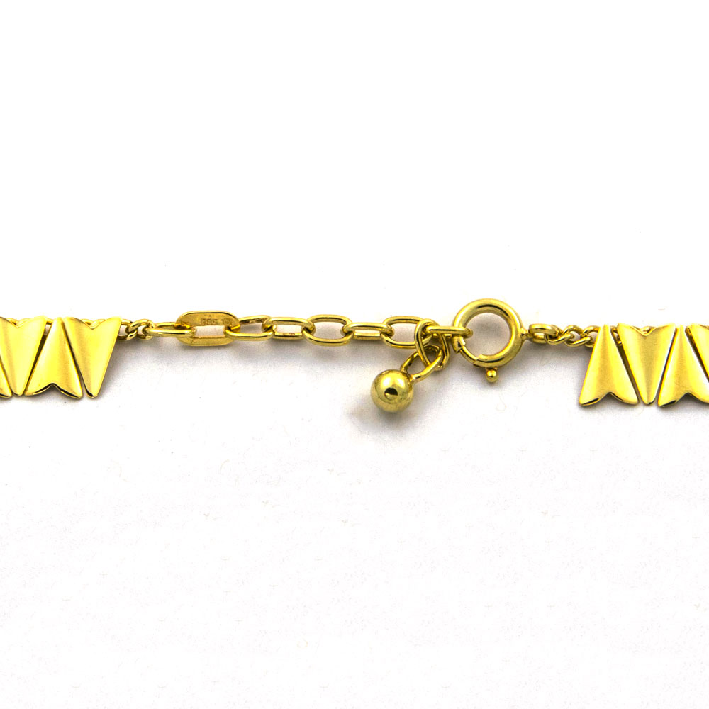 Collier aus 585 Gelbgold mit Perle, nachhaltiger second hand Schmuck perfekt aufgearbeitet