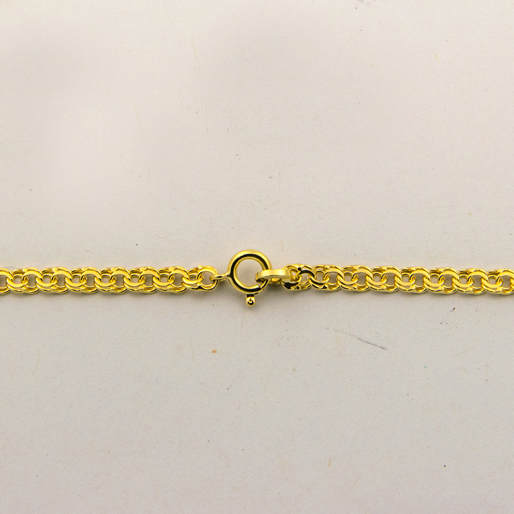 Garibaldikette aus 585 Gelbgold, 45cm, nachhaltiger second hand Schmuck perfekt aufgearbeitet