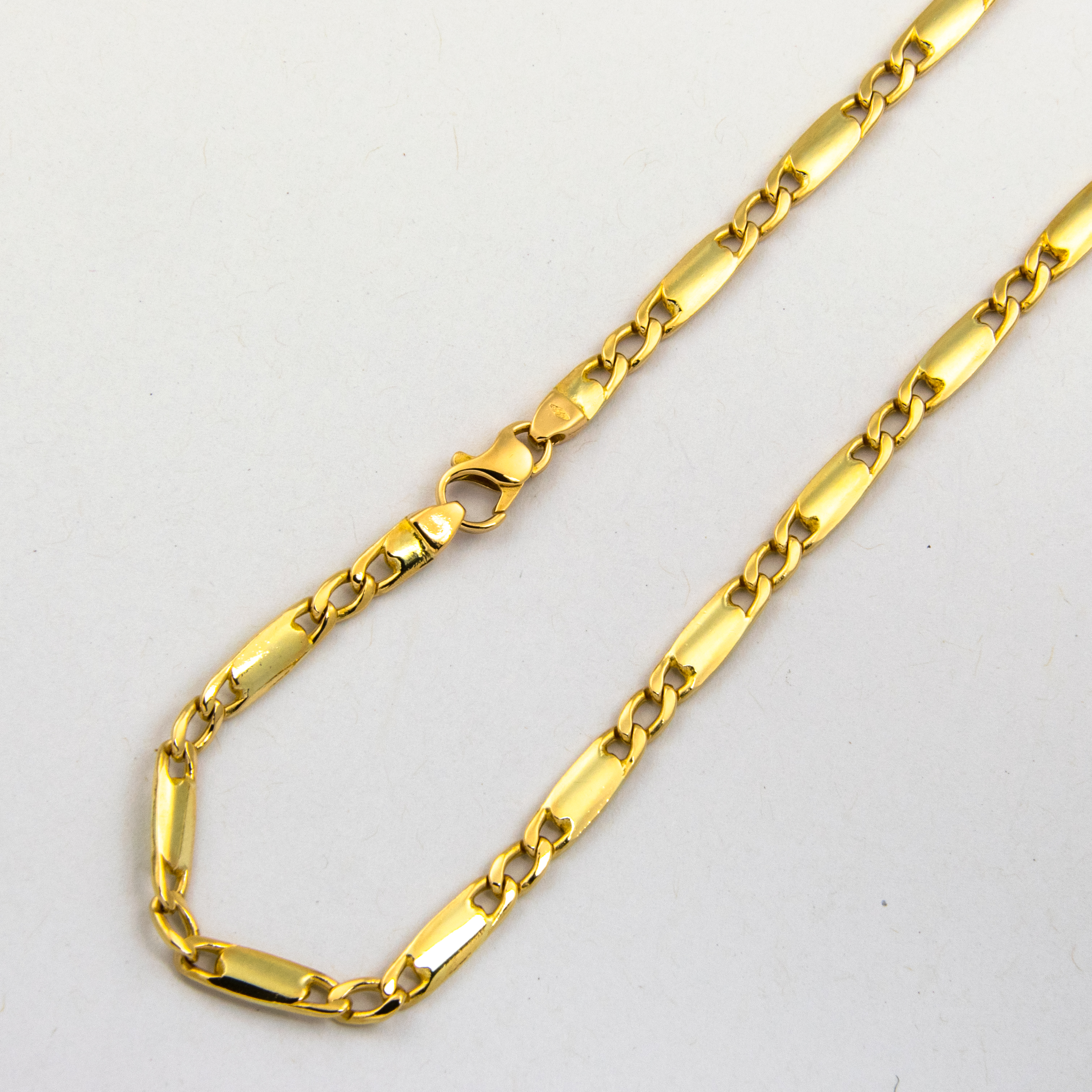 Halskette aus 585 Gelbgold, 52cm, nachhaltiger second hand Schmuck perfekt aufgearbeitet