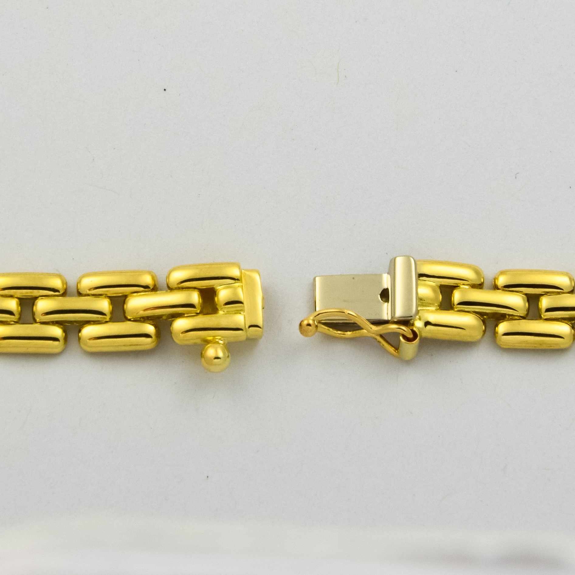 Halskette aus 585 Gelbgold, 42 cm, nachhaltiger second hand Schmuck perfekt aufgearbeitet