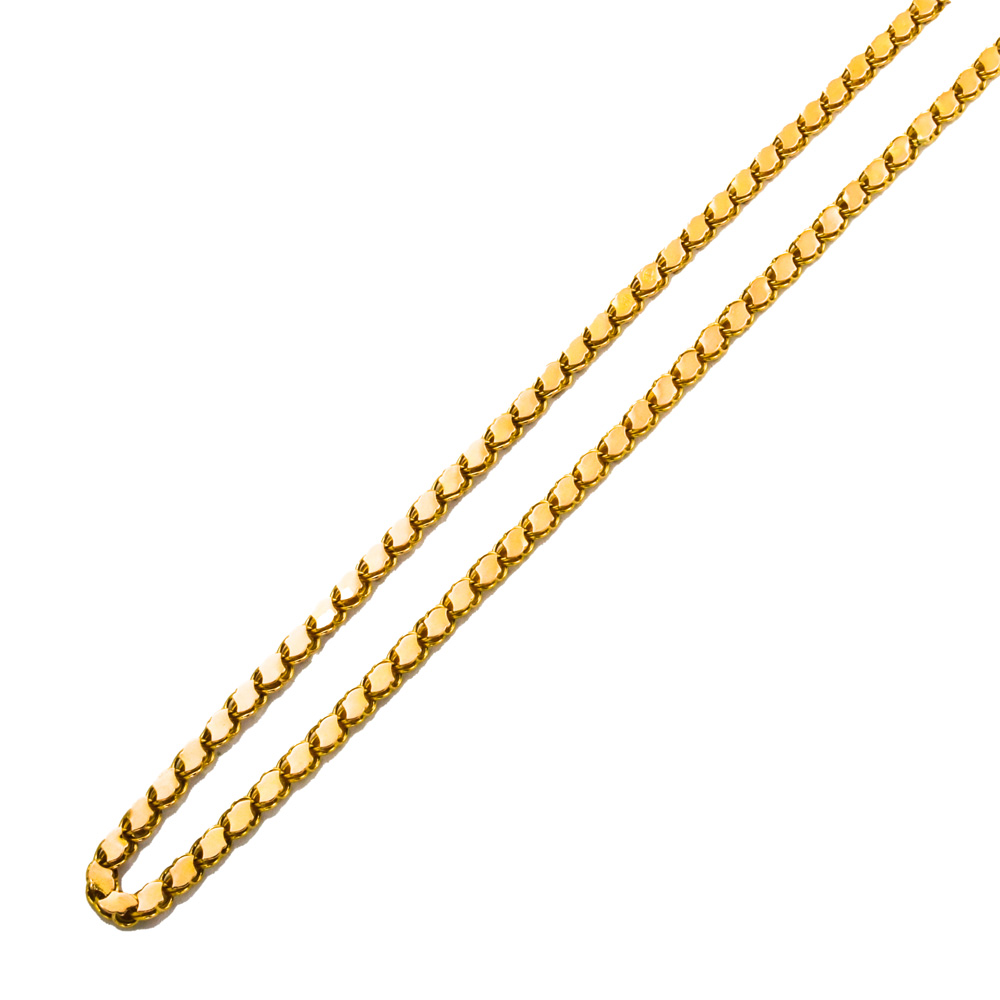 Halskette aus 875 Gelbgold, nachhaltiger second hand Schmuck perfekt aufgearbeitet