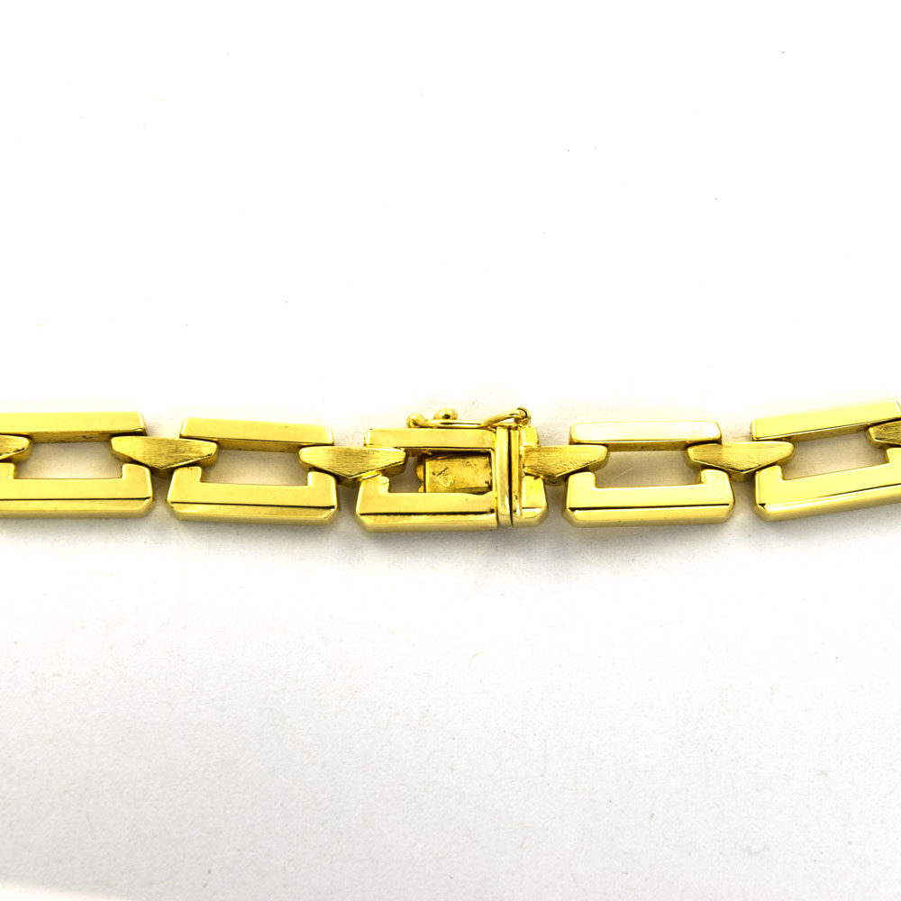 Halskette aus 585 Gelbgold, nachhaltiger second hand Schmuck perfekt aufgearbeitet