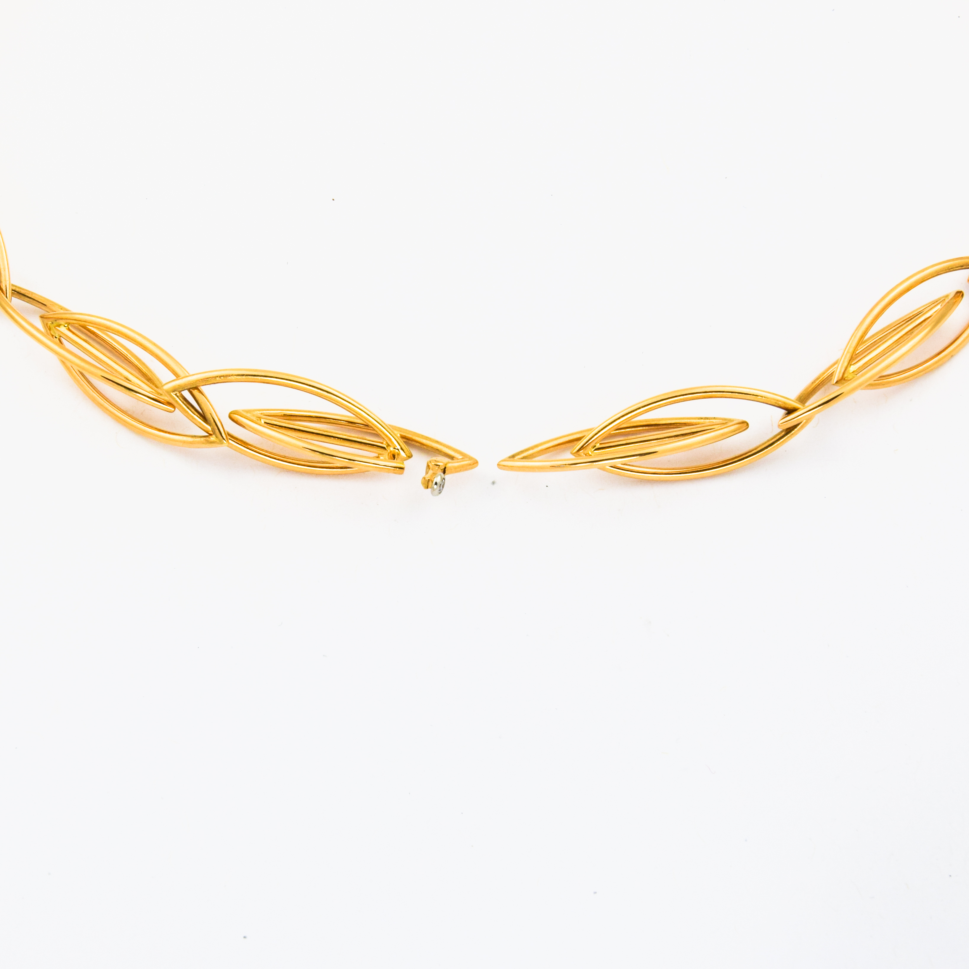 IsabelleFa Halskette aus 750 Gelb- und Weißgold mit Brillant, nachhaltiger second hand Schmuck perfekt aufgearbeitet