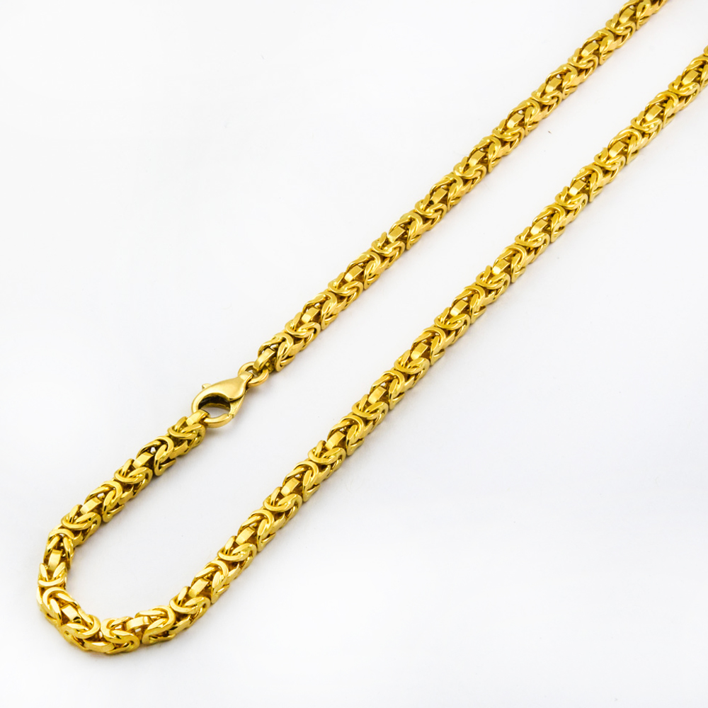 Königskette aus 750 Gelbgold, 72,5cm, nachhaltiger second hand Schmuck perfekt aufgearbeitet