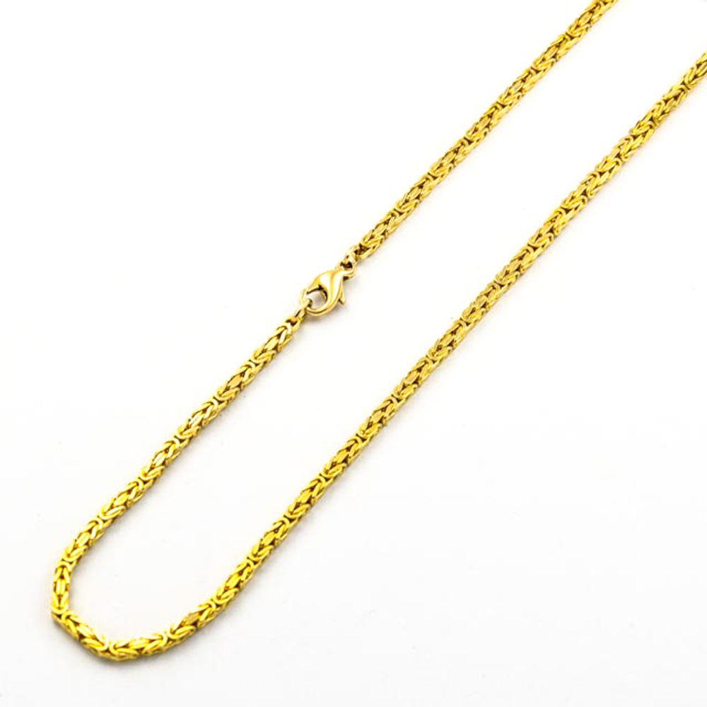 Königskette aus 585 Gelbgold, nachhaltiger second hand Schmuck perfekt aufgearbeitet