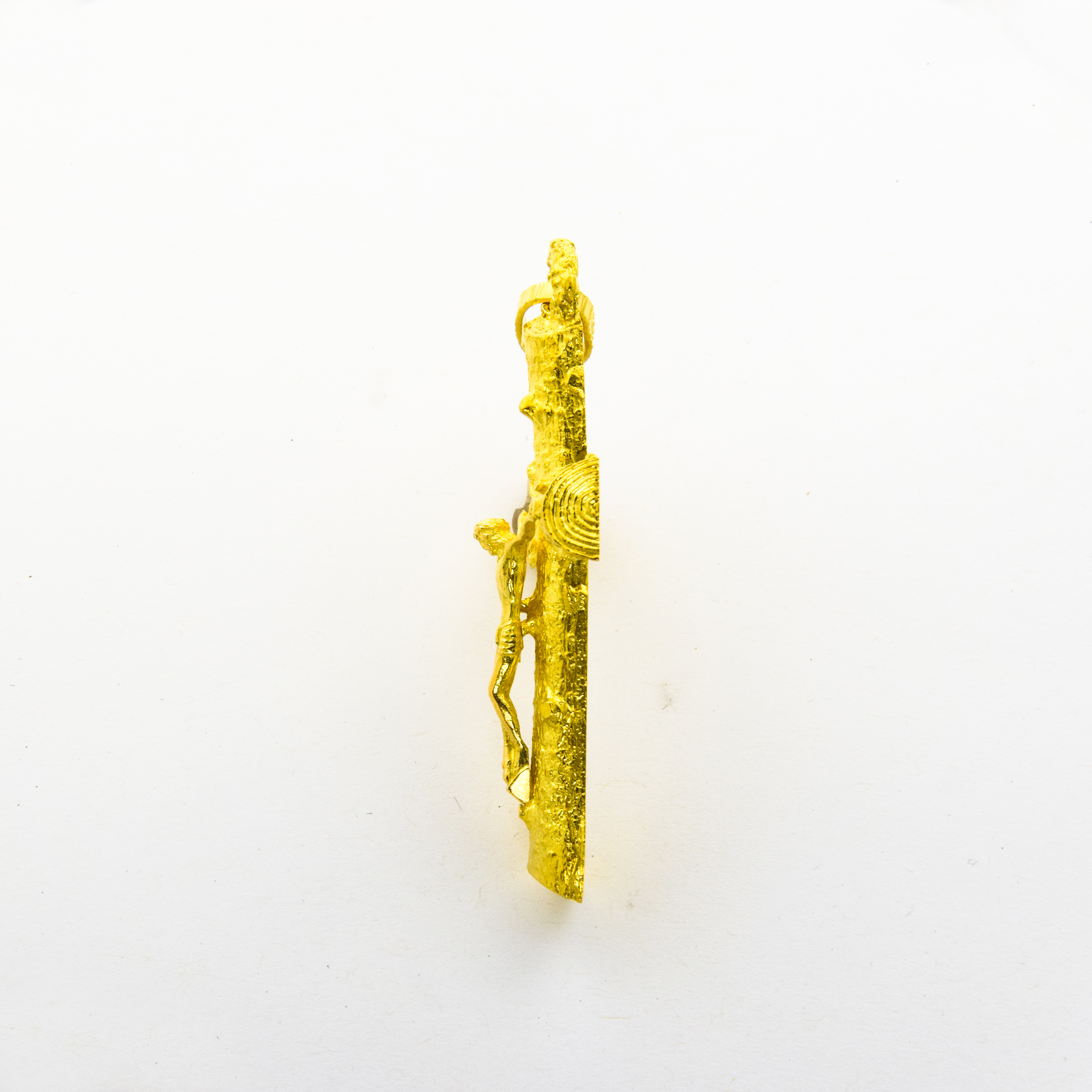 Kreuzanhänger aus 750 Gelbgold, nachhaltiger second hand Schmuck perfekt aufgearbeitet