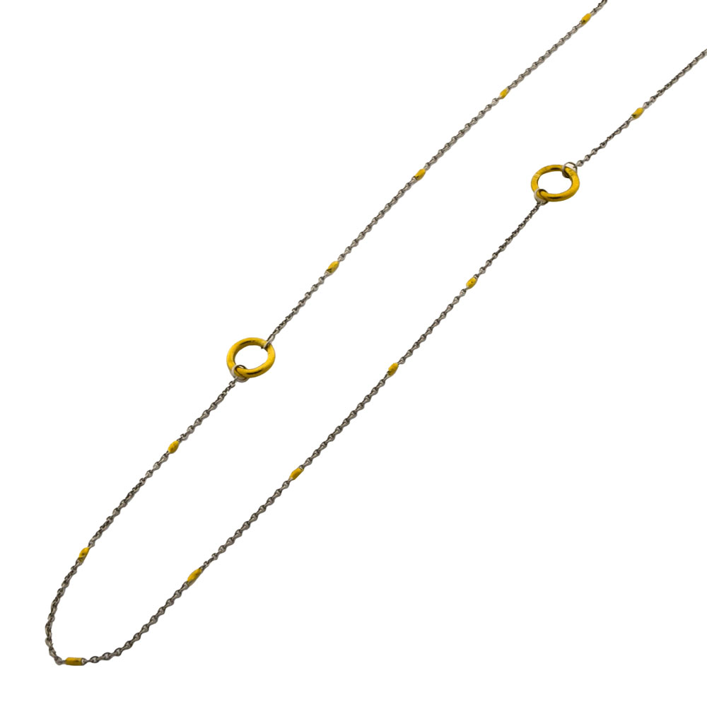 Niessing Halskette aus 950 Platin/Gold, nachhaltiger second hand Schmuck perfekt aufgearbeitet