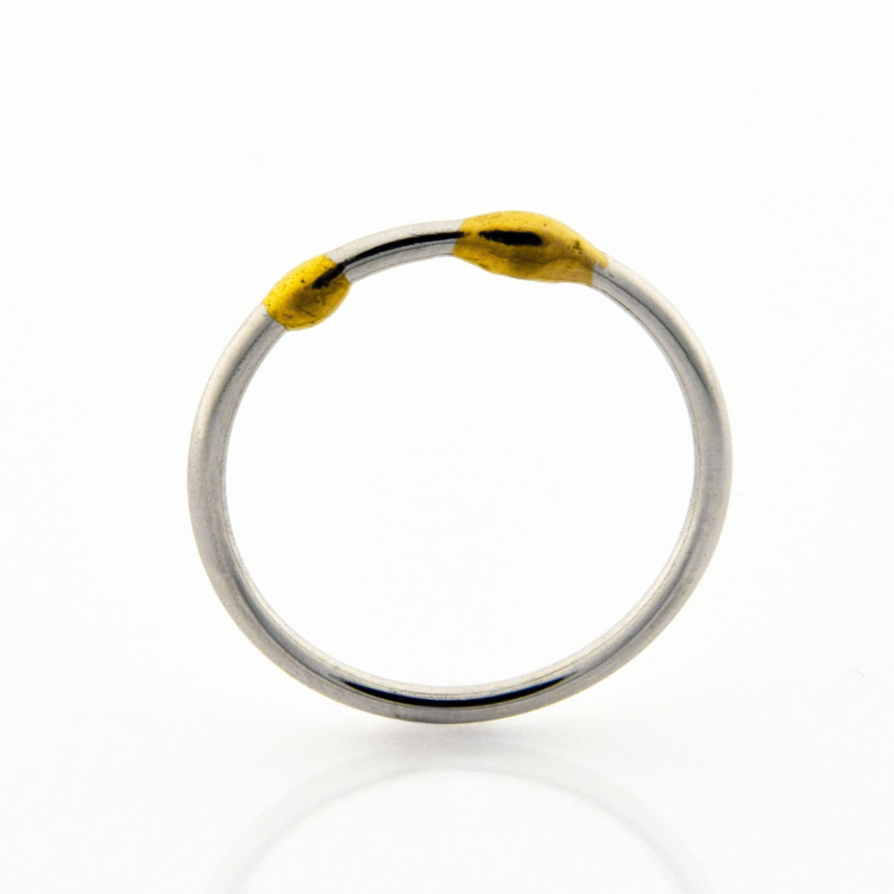 G. Körsgen Ring aus 950 Platin/Gold, nachhaltiger second hand Schmuck perfekt aufgearbeitet