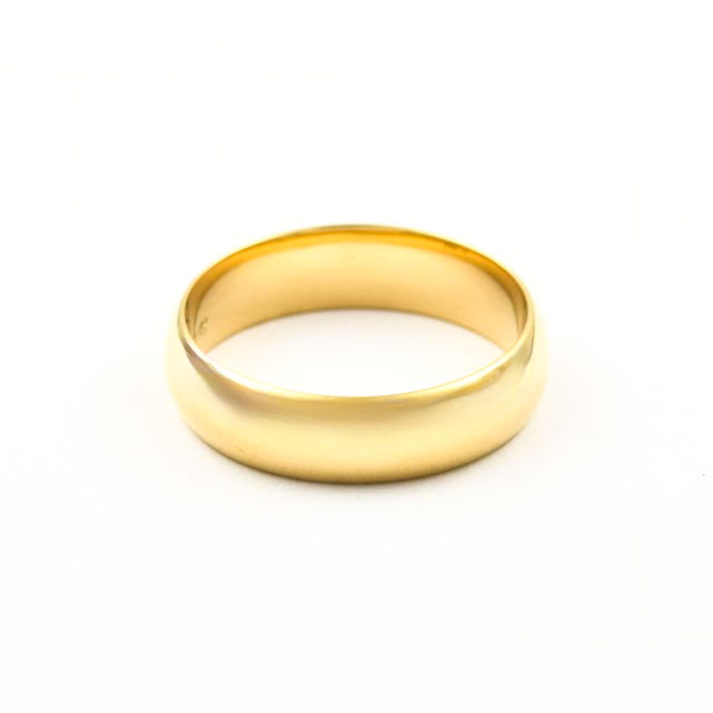 Ring aus 750 Gelbgold, nachhaltiger second hand Schmuck perfekt aufgearbeitet