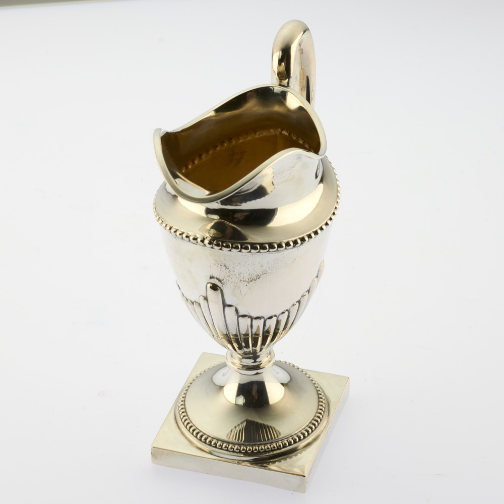 E. Goldschmidt Milchkanne Queen Anne aus 800 Silber, nachhaltiger second hand Schmuck perfekt aufgearbeitet