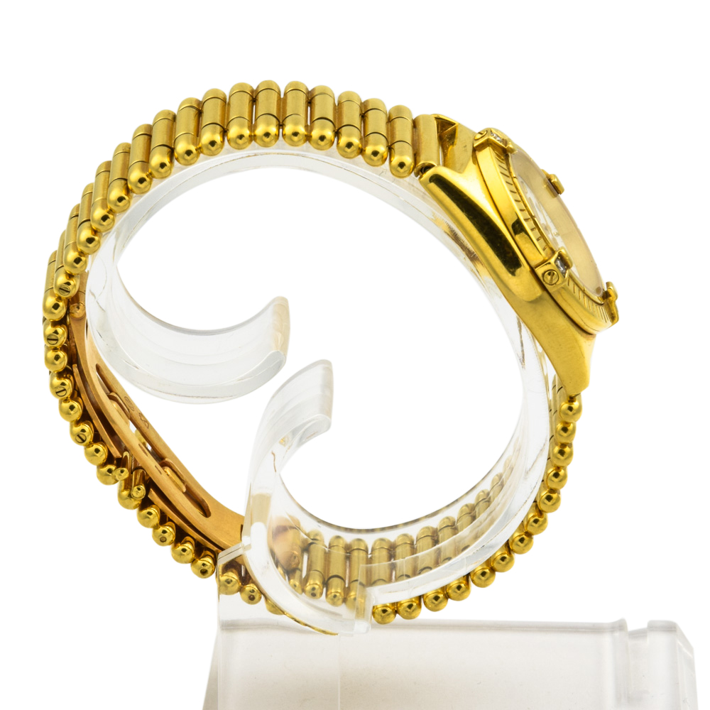 Breitling Damenarmbanduhr Callistino mit Datumsanzeige und Edelsteinbesatz, Leuchtziffern und drehbare Lünette, gebrauchte Luxusuhren im Top-Zustand