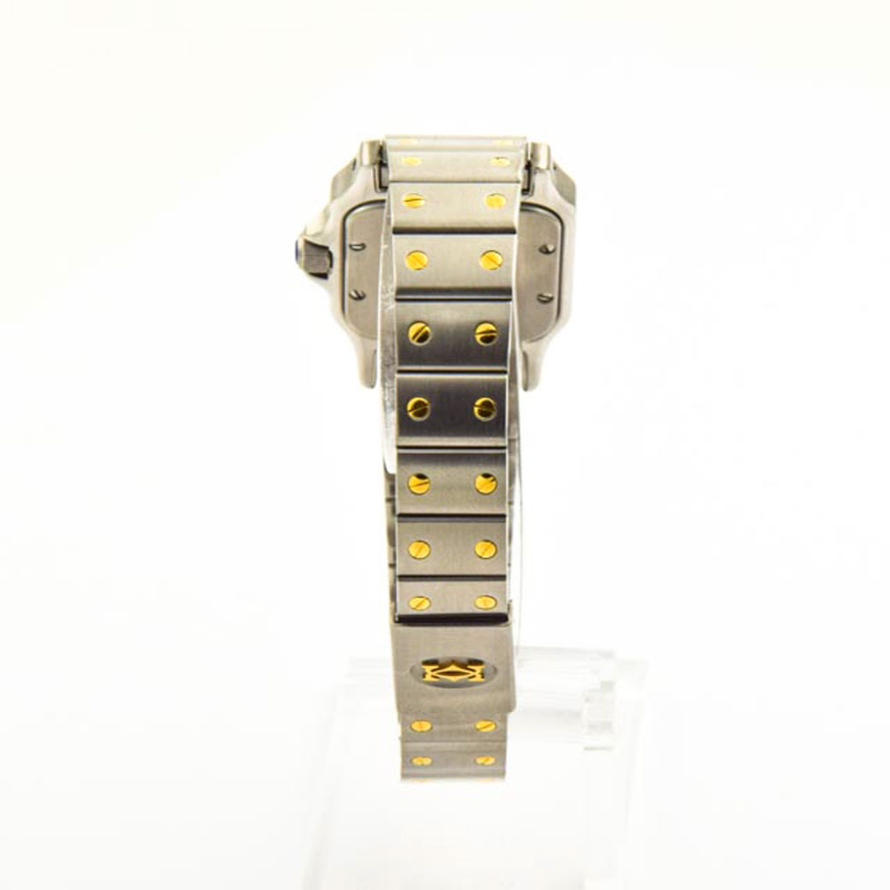 Cartier Damenarmbanduhr Santos Quarzwerk, gebrauchte Luxusuhr im Top-Zustand