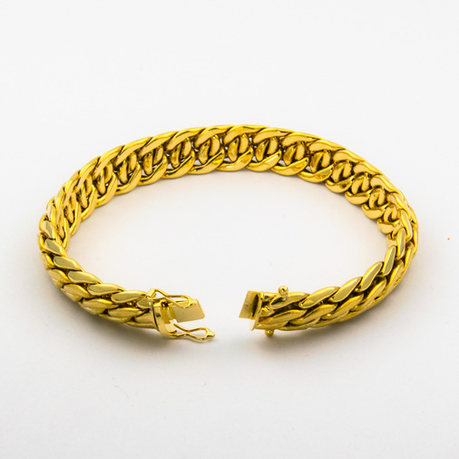 Armband aus 585 Gelbgold, 19,5 cm, nachhaltiger second hand Schmuck perfekt aufgearbeitet