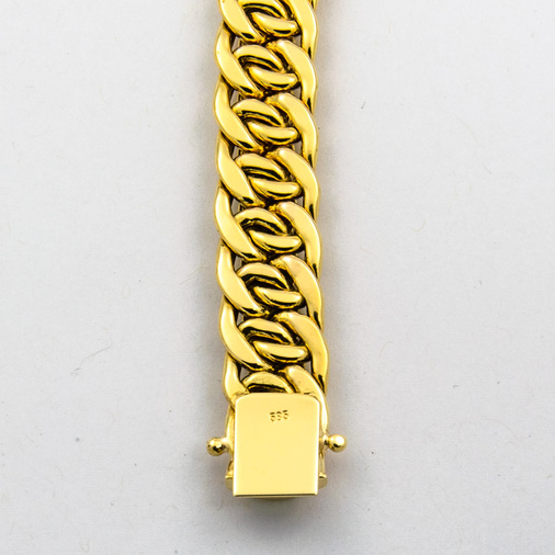 Armband aus 585 Gelbgold, 19,5 cm, nachhaltiger second hand Schmuck perfekt aufgearbeitet