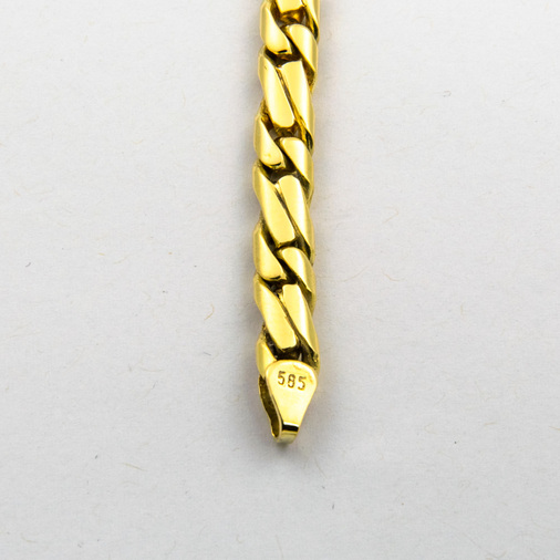 Armband aus 585 Gelbgold, 20 cm, nachhaltiger second hand Schmuck perfekt aufgearbeitet