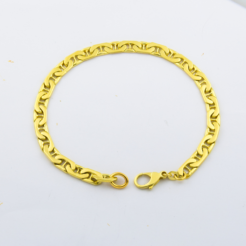 Armband aus 585 Gelbgold, 23cm, nachhaltiger second hand Schmuck perfekt aufgearbeitet