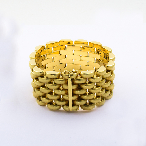 Armband aus 585 Gelbgold, 19,5cm, nachhaltiger second hand Schmuck perfekt aufgearbeitet