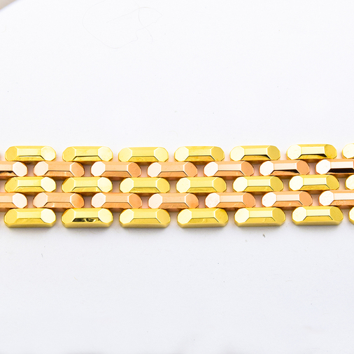 Armband aus 585 Gelb- und Roségold, nachhaltiger second hand Schmuck perfekt aufgearbeitet