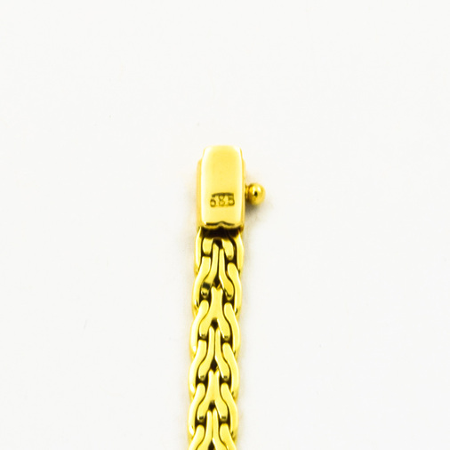 Rubinarmband aus 585 Gelb- und Weißgold, nachhaltiger second hand Schmuck perfekt aufgearbeitet