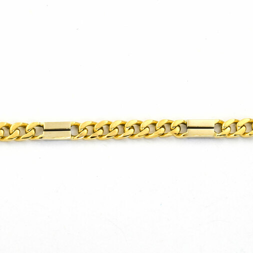 Armband aus 585 Gelb- und Weißgold, nachhaltiger second hand Schmuck perfekt aufgearbeitet