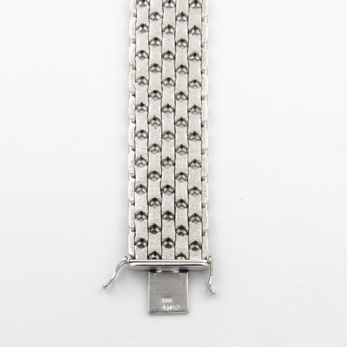 Armband aus 585 Weißgold, nachhaltiger second hand Schmuck perfekt aufgearbeitet