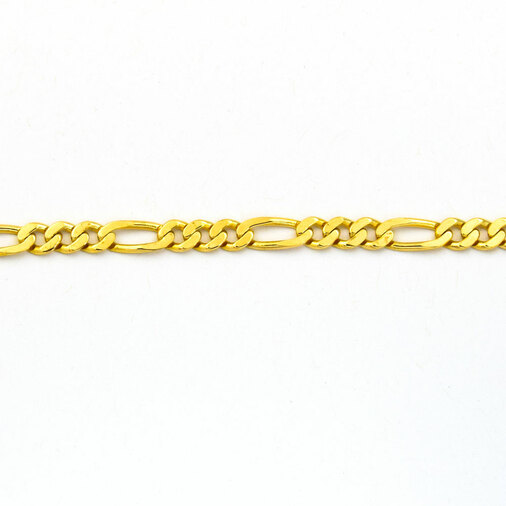 F. Binder Figaroarmband aus 585 Gelbgold, nachhaltiger second hand Schmuck perfekt aufgearbeitet