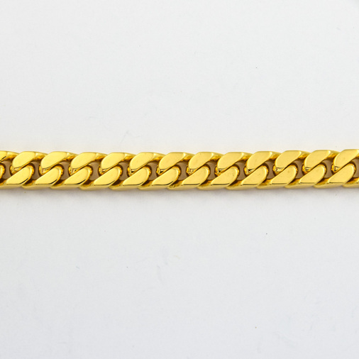 Panzerarmband aus 750 Gelbgold, 19cm, nachhaltiger second hand Schmuck perfekt aufgearbeitet