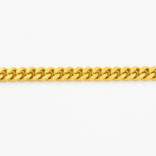 Panzerarmband aus 585 Gelbgold, nachhaltiger second hand Schmuck perfekt aufgearbeitet
