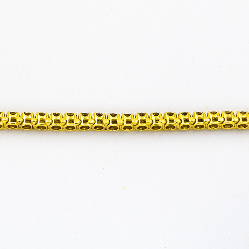 Brillanttennisarmband aus 585 Gelbgold nachhaltiger second hand Schmuck perfekt aufgearbeitet