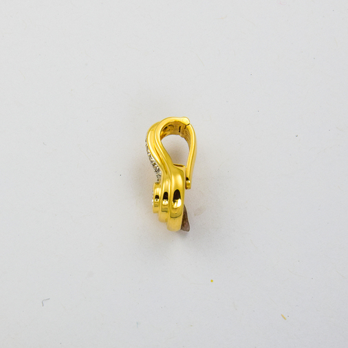 An-/Einhänger aus 585 Gelb- und Weißgold mit Brillant, nachhaltiger second hand Schmuck perfekt aufgearbeitet